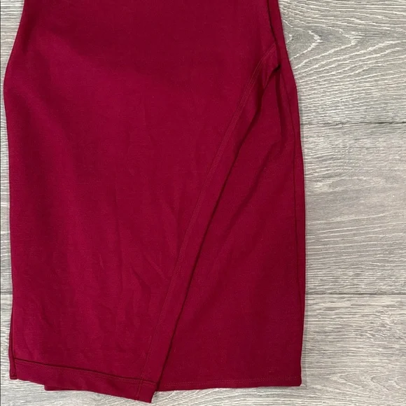 Loveappella Rich Burgundy Midi Dress - Picture 2 of 4